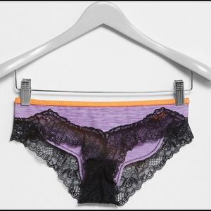 Topshop Bikini Brief Size 8 Purple & Black